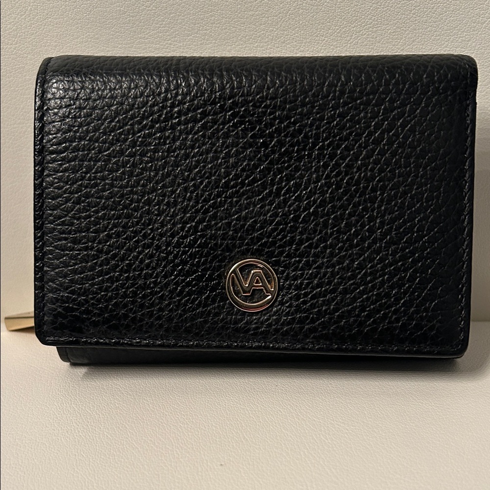 Valentina Gorgeous Black Italian Leather Wallet